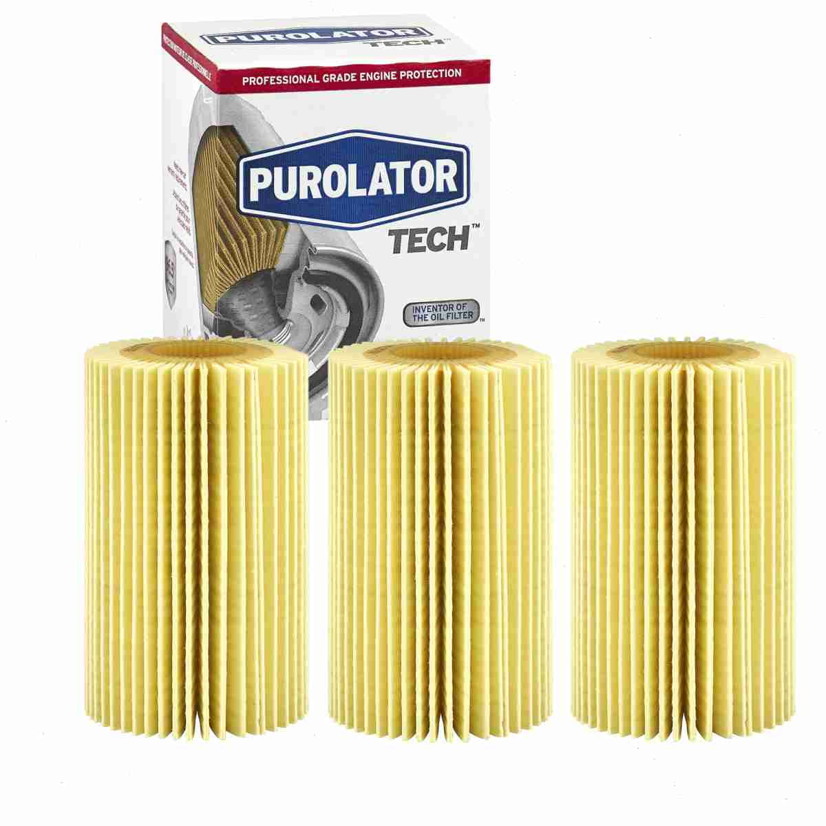 3 pc Purolator TECH TL25702 Engine Oil Filters for 04152-38020 04152-51010 04152-YZZA4 27041 47041 57041 57041XP 61857041 67041 7041 84041 ALO-8170 CF5702 CF625 CH10295 COC10295 EA15K04 FP10295 G7041