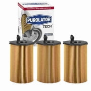 3 pc Purolator TECH TL26127 Engine Oil Filters for 042-0853 100164 2100164 26320-3CAA0 732 CF6127 CH10855 FP10855 G0164 G7050 LF653 M6127 M989 P7515 P989 P989EX PG6127 PG6127EX PG6127EXF PG6127F