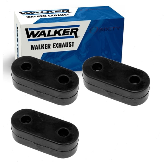 3 pc Walker Tail Pipe Exhaust System Insulators compatible with Chevrolet Silverado 2500 HD 6.0L V8 2011-2017