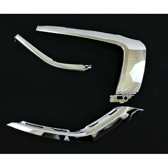3 pc set front Bumper RH chrome trim molding insert fits 2016 -19 Outlander