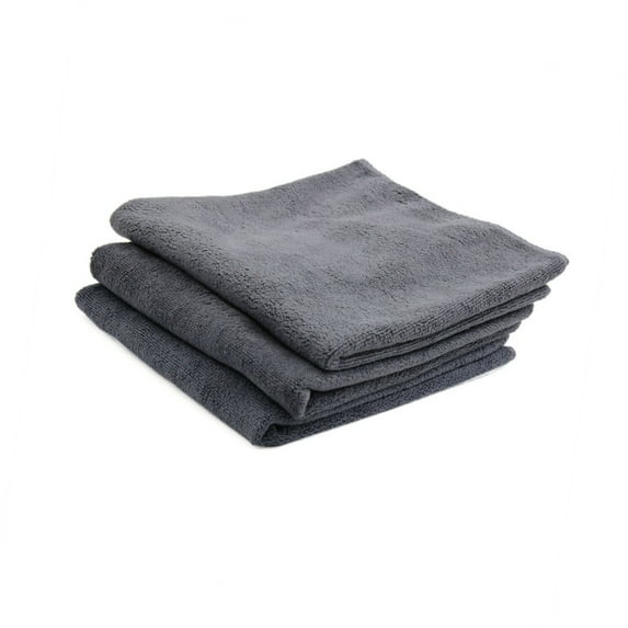 Unique Bargains 40 x 40cm 400GSM Microfiber Car Cleaning Towels Drying Washing Cloth Gray