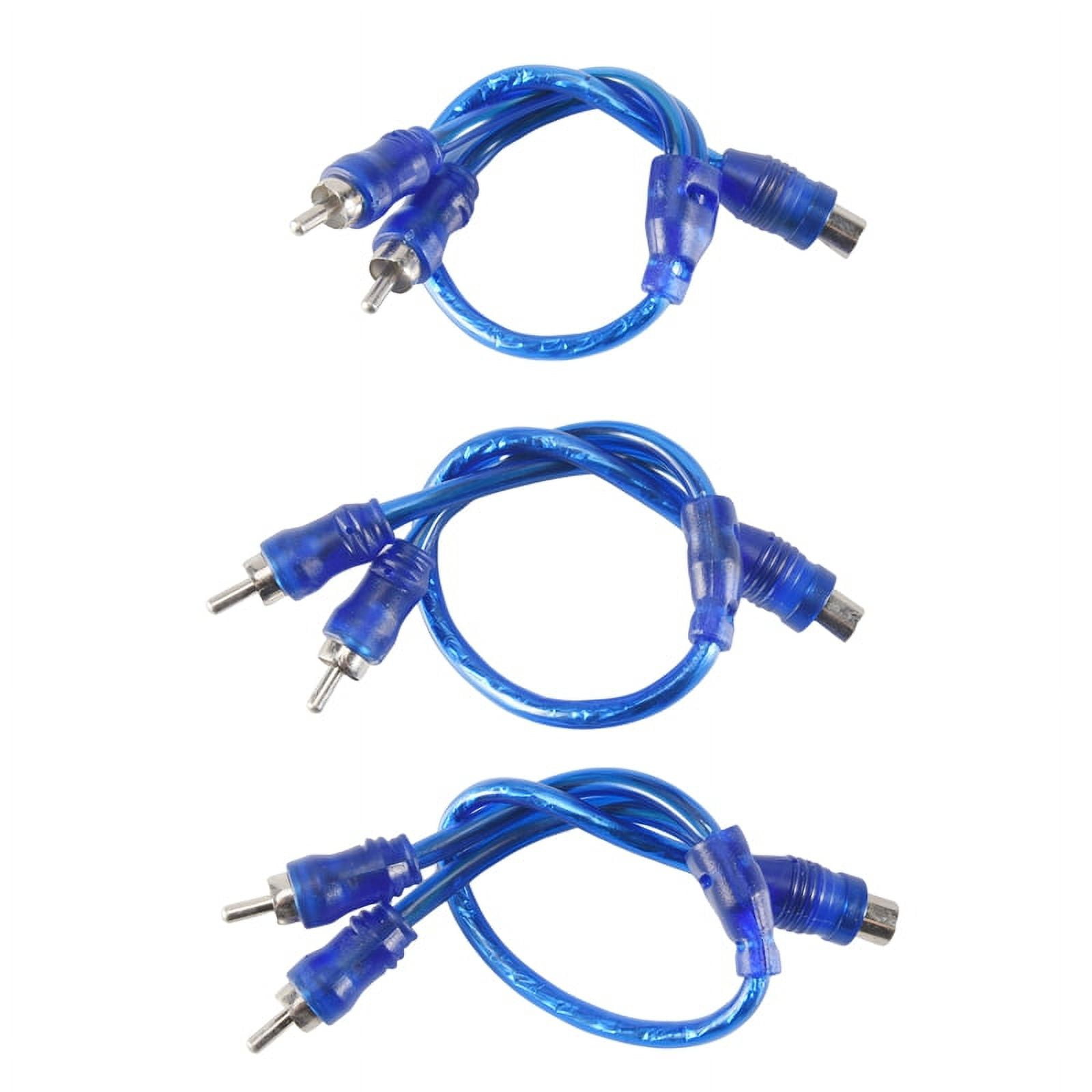 3 pcs Audio connection for 1 RCA female to 2 RCA male adapter splitter