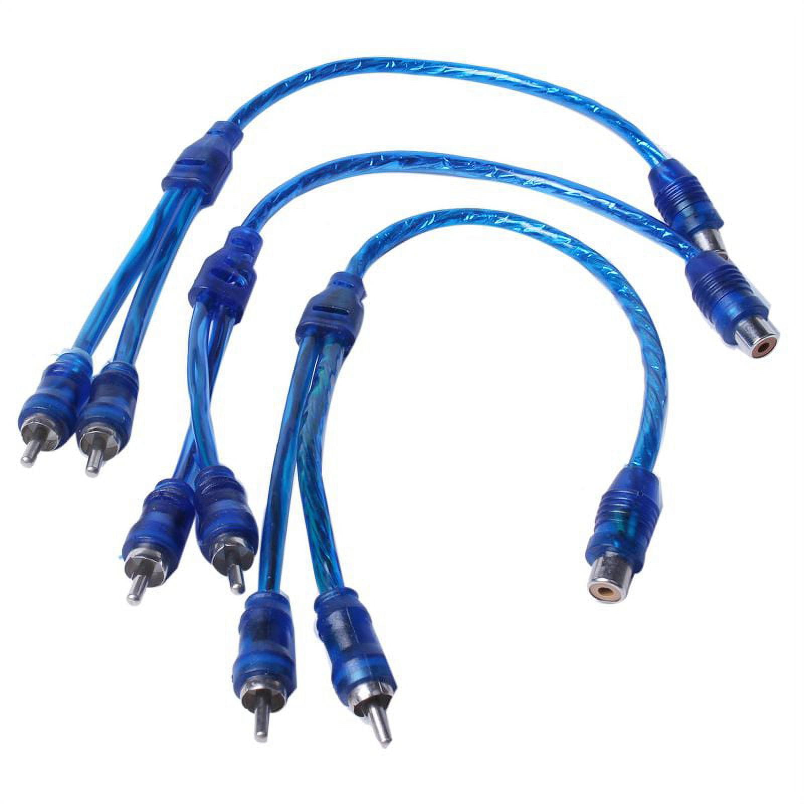 3 pcs Audio connection for 1 female to 2 male adapter splitter Cable