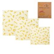 3 pcs Beeswax Food Wraps Reusable Sustainable Hygenic Natural Bee Wax Cloth