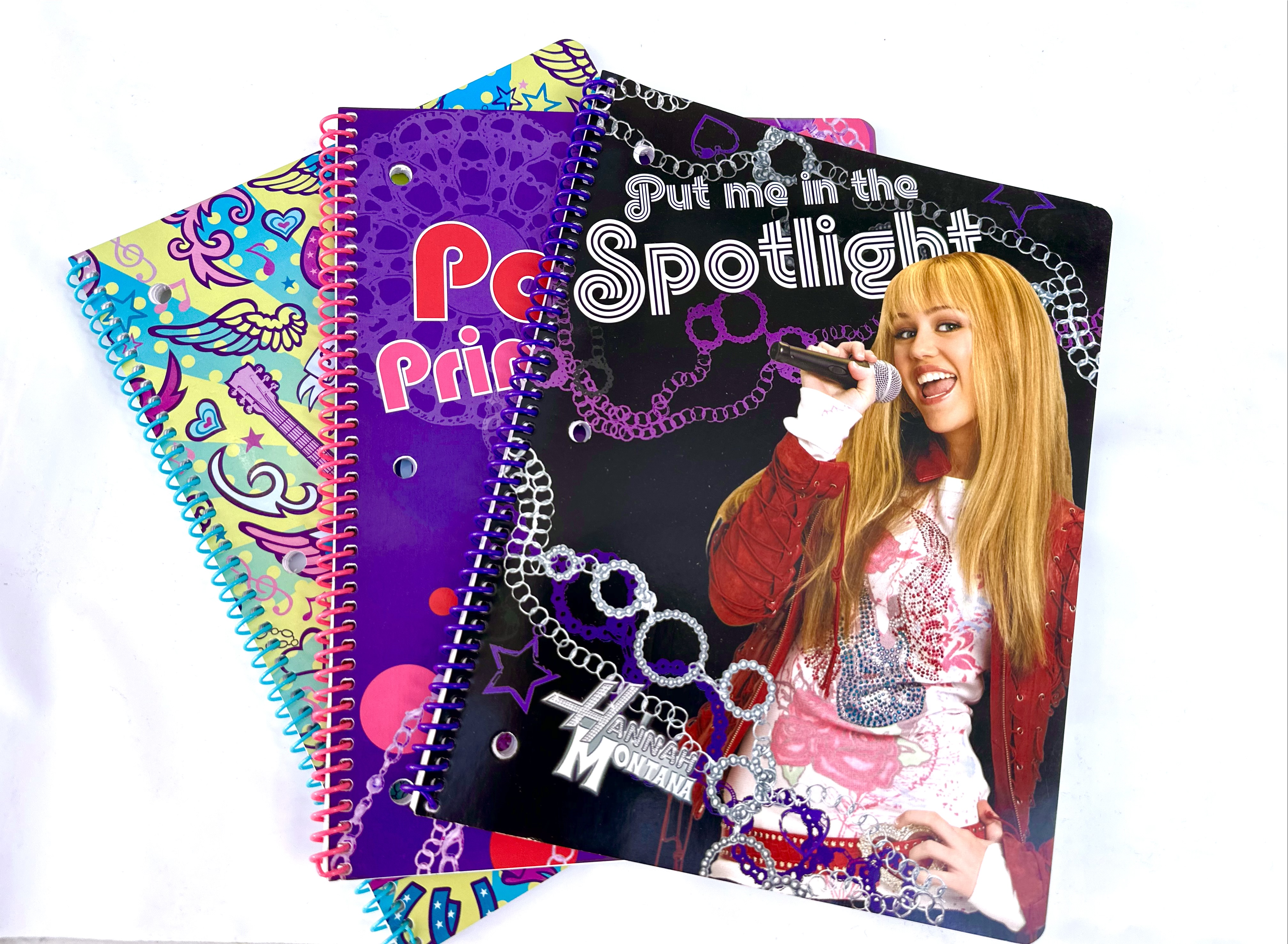 3 pcs Disney Hannah Montana Notebooks Hannah Montana School