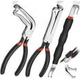 thumbnail image 1 of 3 pcs Electrical Disconnect Pliers Electrical Connector Pliers for Cars, Fuel Line Petrol Clip Pipe Separator, Automotive Hose Disconnect Tools for Push Tab Style Plugs, 1 of 7