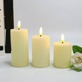 thumbnail image 1 of 3 pcs Flickering Flame LED Electronic Candle Light Set, Realistic Simulation Battery Operated Candles for Decorations, Birthday Party, Wedding Centerpiece, Home Fireplace Mantel Decor, 1 of 6