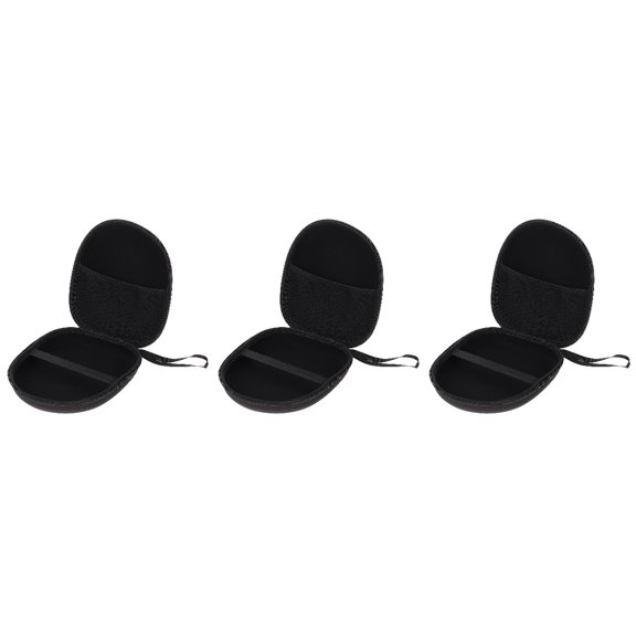 3 pcs Headphone Carrying Case Storage Bag Headset Storage Pouch Zipper Bag