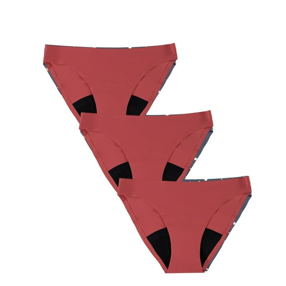 3 pcs Period Underwear for Women Heavy Flow, Leakproof Menstrual Underwear Seamless Period Panties, No Show Panty