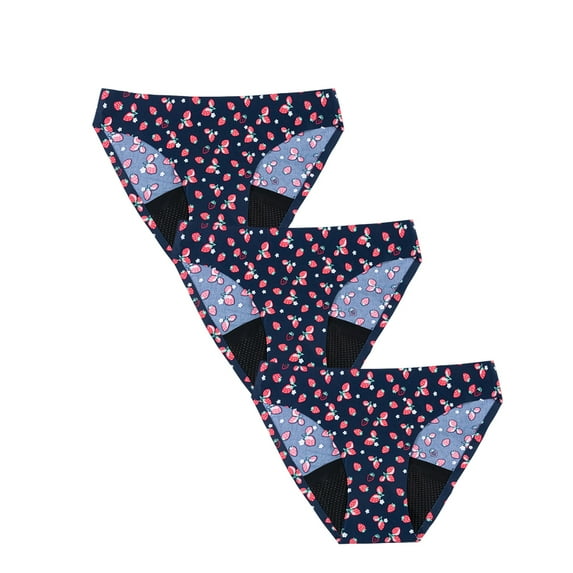 3 pcs Period Underwear for Women Heavy Flow, Leakproof Menstrual Underwear Seamless Period Panties, No Show Panty