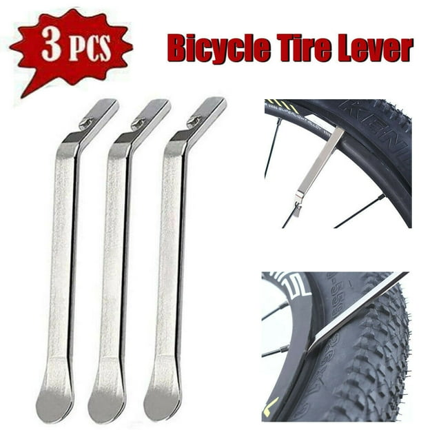 3 pcs Premium Bicycle Tire Lever Tyre Spoon Iron Changing Tool,Bike