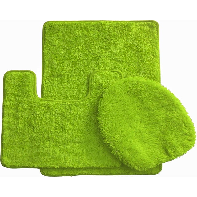 3 pcs Premium Luxury Bath Rugs Set. Large Mat 18" x 30", Contour Mat 18 ...