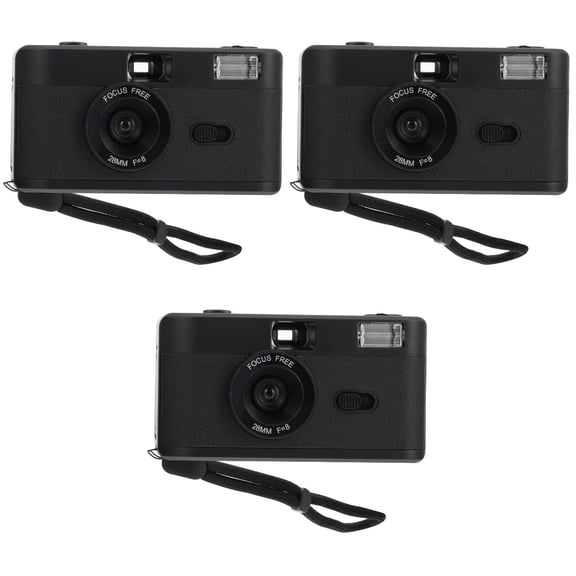 unbranded 3 pcs Reusable 35mm Film Camera Build-in Flash Film Camera without Battery