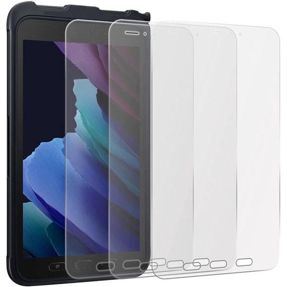 for 3 pcs Screen Protector for Galaxy Tab Active 3,Anti-Scratch 9H Hardness Tempered glass Screen Protector Protective Film for Galaxy Tab Active 3 T570 T575