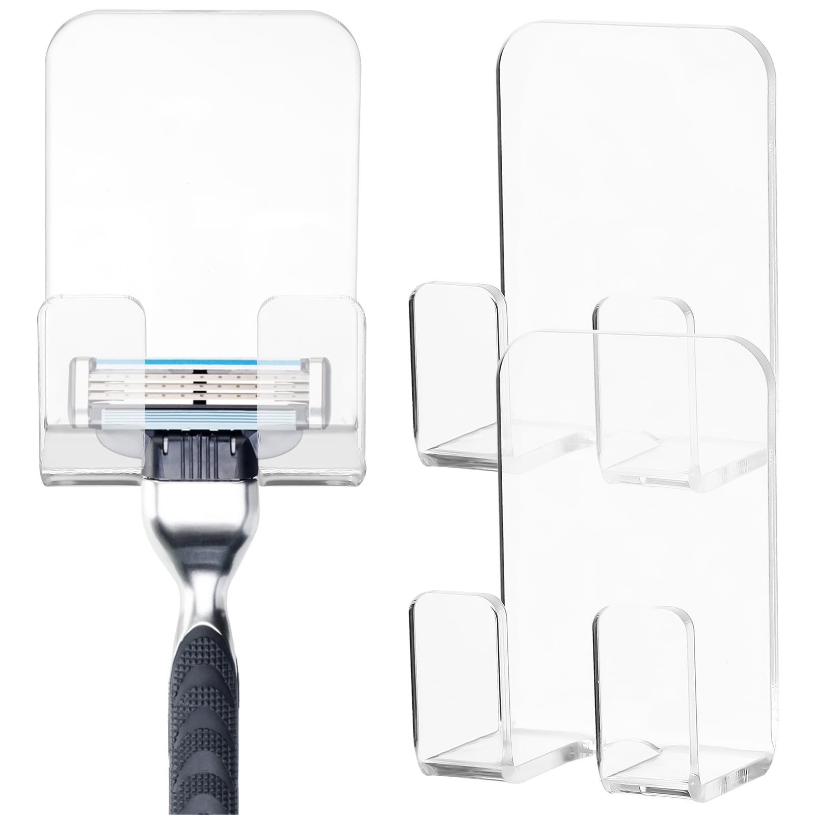 3 pcs Shower Wall Adhesive Hooks Holders for Phone Organizers for