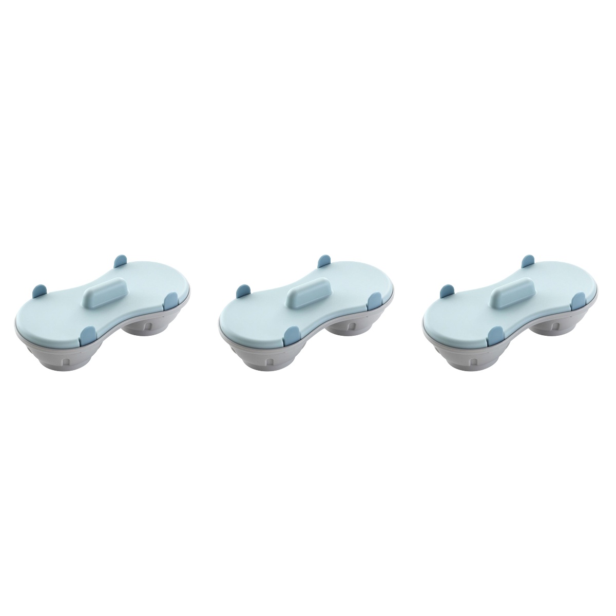 3 pcs Small Egg Steamed Cup Portable Egg Cooker Mold Microwave Steamed Egg Bowl Steam Rack for Home Kitchen（Sky-Blue）