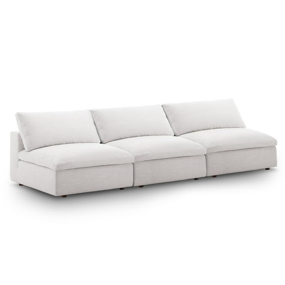 3 pcs Sofa Sectional, Brown, Fabric, Living Room Lounge Cafe Lobby Hospitality Restaurant, Modern Contemporary, HB37462