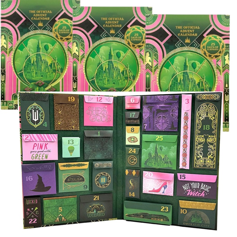 3 pcs Wicked Advent Calendar, Surprises Calendar, 25 Days of Surprises