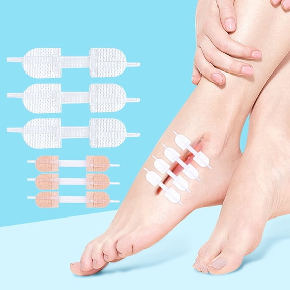 3 pcs Wound Closure Strip Zip Stitch Wound Close Device Zip Stitch Adhesive Wound Close Bandages