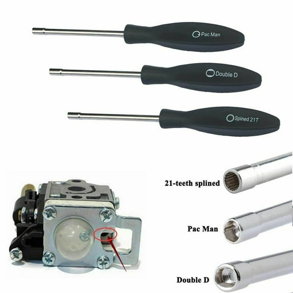 3 pcs carburetor adjustment tool Carb Adjustment Screwdriver Adjustment Tool for 2 Cycle Engines Poulan Husqvarna Stihl Homelite Weed Eater Craftman Echo Trimmer Brushcuter Blower