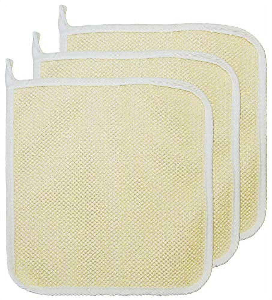 3 pcs/set DualSided With Soft Weave Exfoliating Scrub and Soft Terry