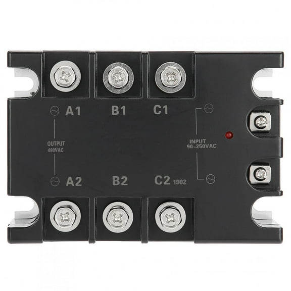 3 phase 40A AC AC Solid State Relay SSR Input 90-250VAC Load 24-480VAC TSR-40AA H