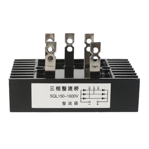 MOMOJIA Three-Phase Diode Bridge Rectifier 150A High Power 1000-1600V Electrical Accessory 5 Terminal Diode Rectification Module