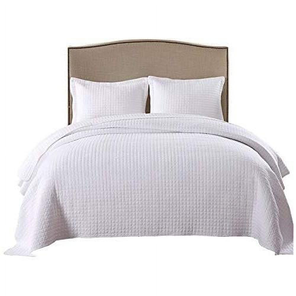 3 piece 100 white cotton quilt set lightweight, white cotton bedspread