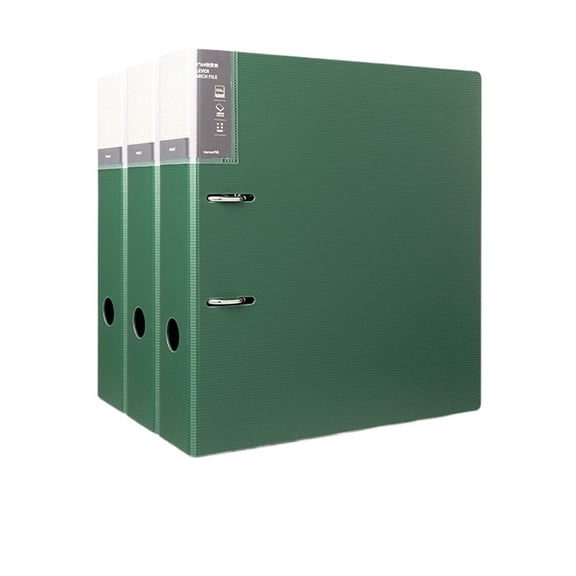 3-piece A4 Perforated File Folder 2-hole Data Sheet Detachable Archive Storage Folder