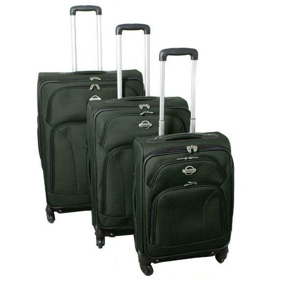 3-piece Expandable 360 Degree Spinner Upright Luggage Set