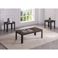 thumbnail image 1 of 3-piece Table Set: Rectangular Coffee, Square End, Faux Marble, Traditional - Enhance Home Decor, 1 of 3