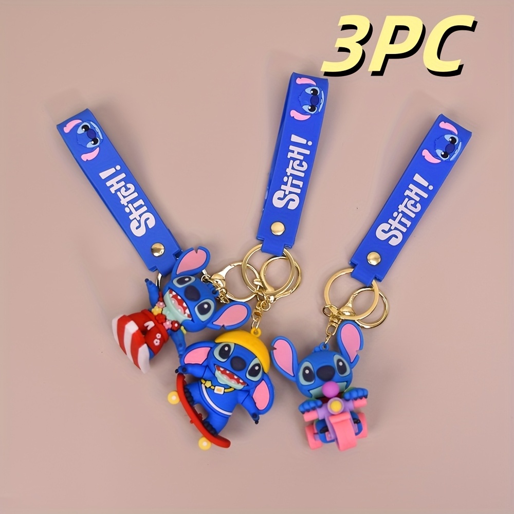 3-piece keychain combination - soft PVC cute cartoon design, suitable ...