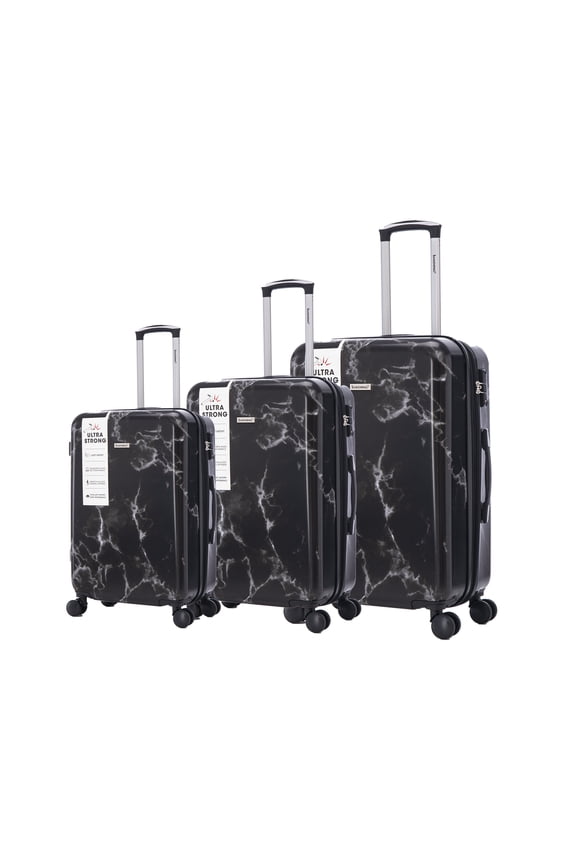 3-piece luggage set with PC multifunctional large capacity luggage luggage suitcase, PC universal wheels and password lock, easy to carry, 20-24-28 inches