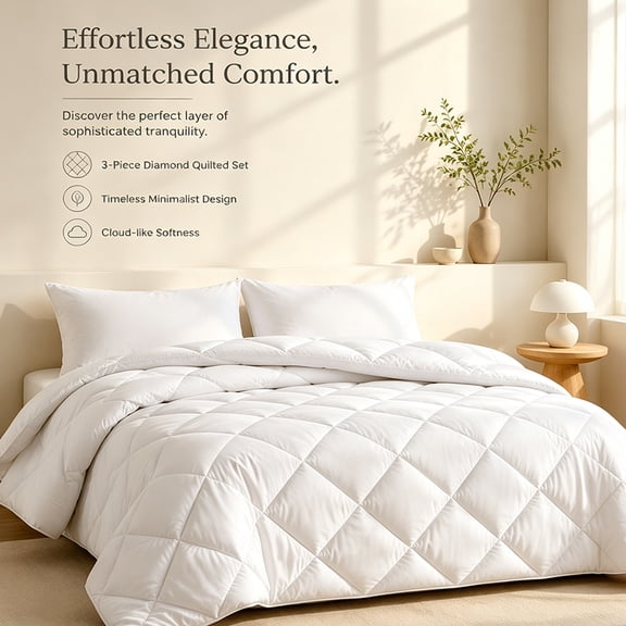 FISHDRU 3-Piece Bedding Set, Full
