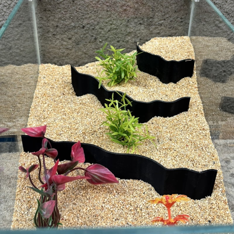 3-piece set of aquarium sand and stone partitions, aquarium scenery ...