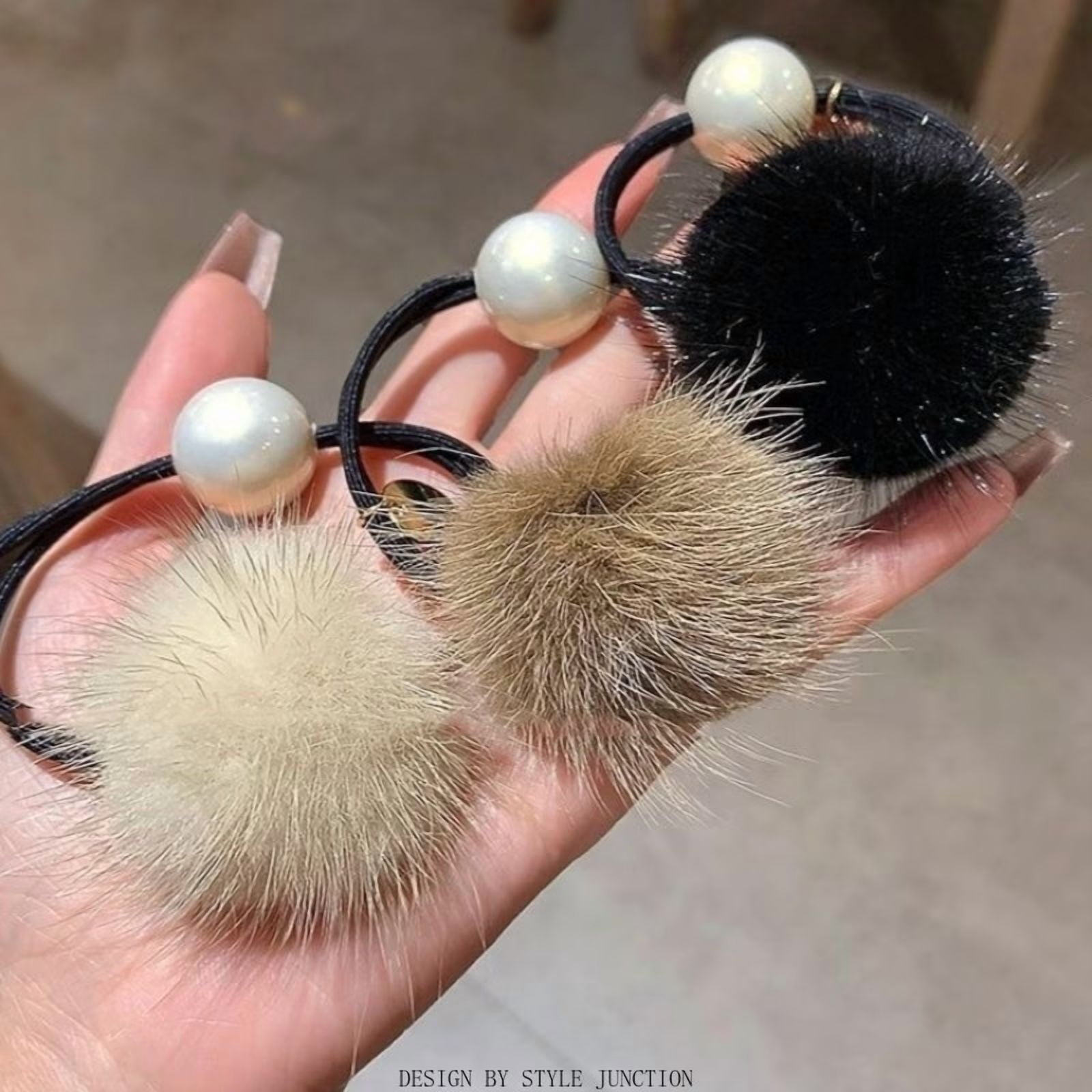 3-piece set of sweet hair ties for women - high-end light luxury satin hair ties, hair ropes, soft elastic ponytail hair rings, suitable for braided hair, buns and daily hairstyles, hair accessories