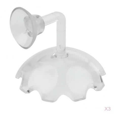 3-pieces Acrylic Reptile Feeding Dish Bowl Feeder Bowl Cup Basin Tray