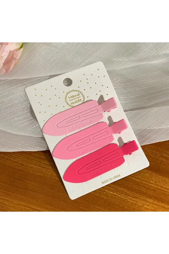 3 pieces No Bend Hair Clips, No Crease Hair Clips, Pin Curl Hair Clips for Makeup Hair Styling