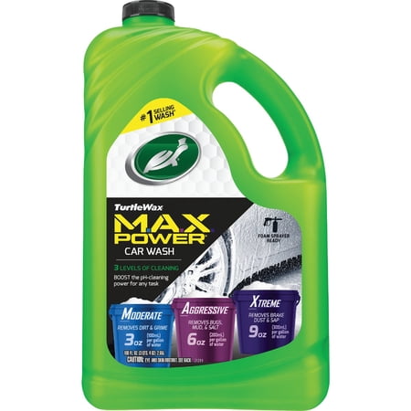 3 pieces, Turtle Wax 50597 M.A.X.Power Car Wash with 3 Levels Cleaning Power, 100 Oz