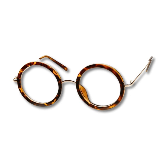 3 pieces Vintage Round Clear Glasses - Retro Fashion Eyewear