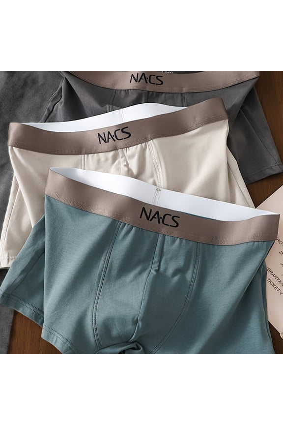 3 pieces of men's 95% cotton underwear/breathable/sweat-absorbent pants/versatile/men's underwear/boys boxers/men's underwear/medium and large size underwear.