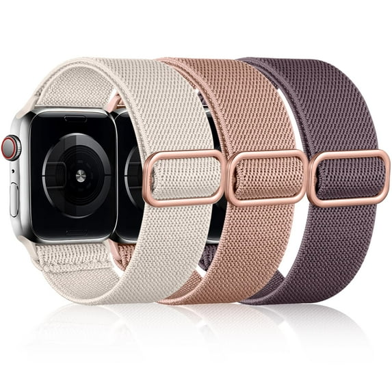 3 pieces, straps 44mm 49mm 42mm 40mm 38mm 45mm 46mm 41mm for men, elastic nylon straps suitable for Apple Watch Ultra/Ultra 2 iWatch series 10 9 8 7 6 5 4 3 2 1 SE