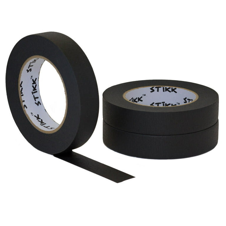 4 Pack 1 Pack 2 inch x 60yd STIKK Black Painters Tape 14 Day Easy Removal  Trim
