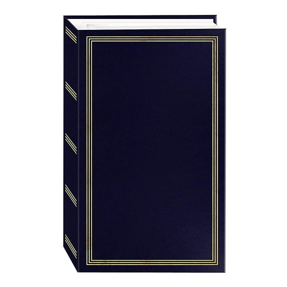 3-ring 3-up slip-in pocket NAVY-BLUE binder album for 300 photos - 4x6