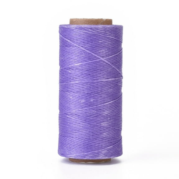 3 roll Waxed Polyester Cord Micro Macrame Cord Waxed Sewing Thread Flat Mauve 0.8mm 284.33 yards(260m)/roll
