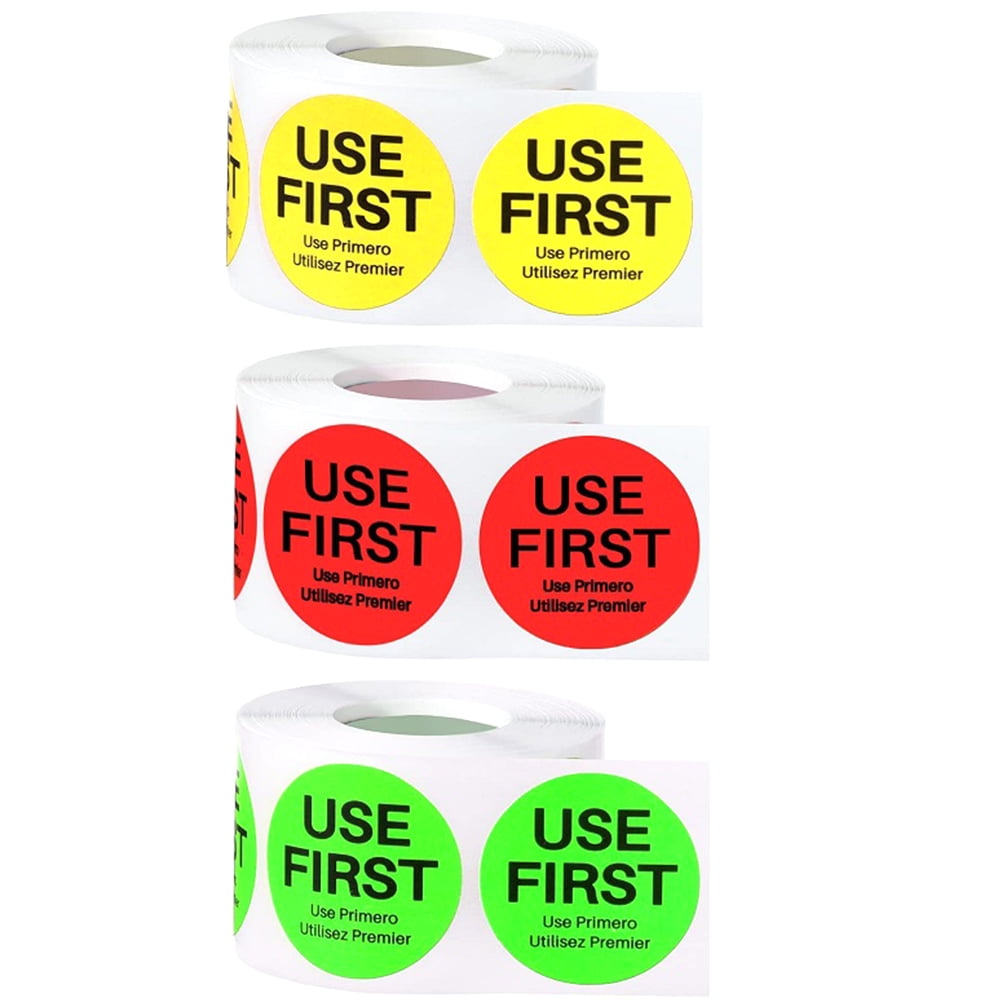 3 rolls of "USE First" Stickers Restaurant Food Service Label Kitchen Labels