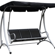 3-seat, anti-slip feet - Stop glare and keep cool - Outdoor spaces / Swing safely with family