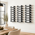 3-set 8 Tier Wall Mount Wine Rack (24 Tiers) Racks For Bottles Display ...