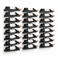 3-set 8 Tier Wall Mount Wine Rack (24 Tiers) Racks For Bottles Display ...