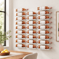 3-set 8 Tier Wall Mount Wine Rack (24 Tiers) Racks For Bottles Display ...